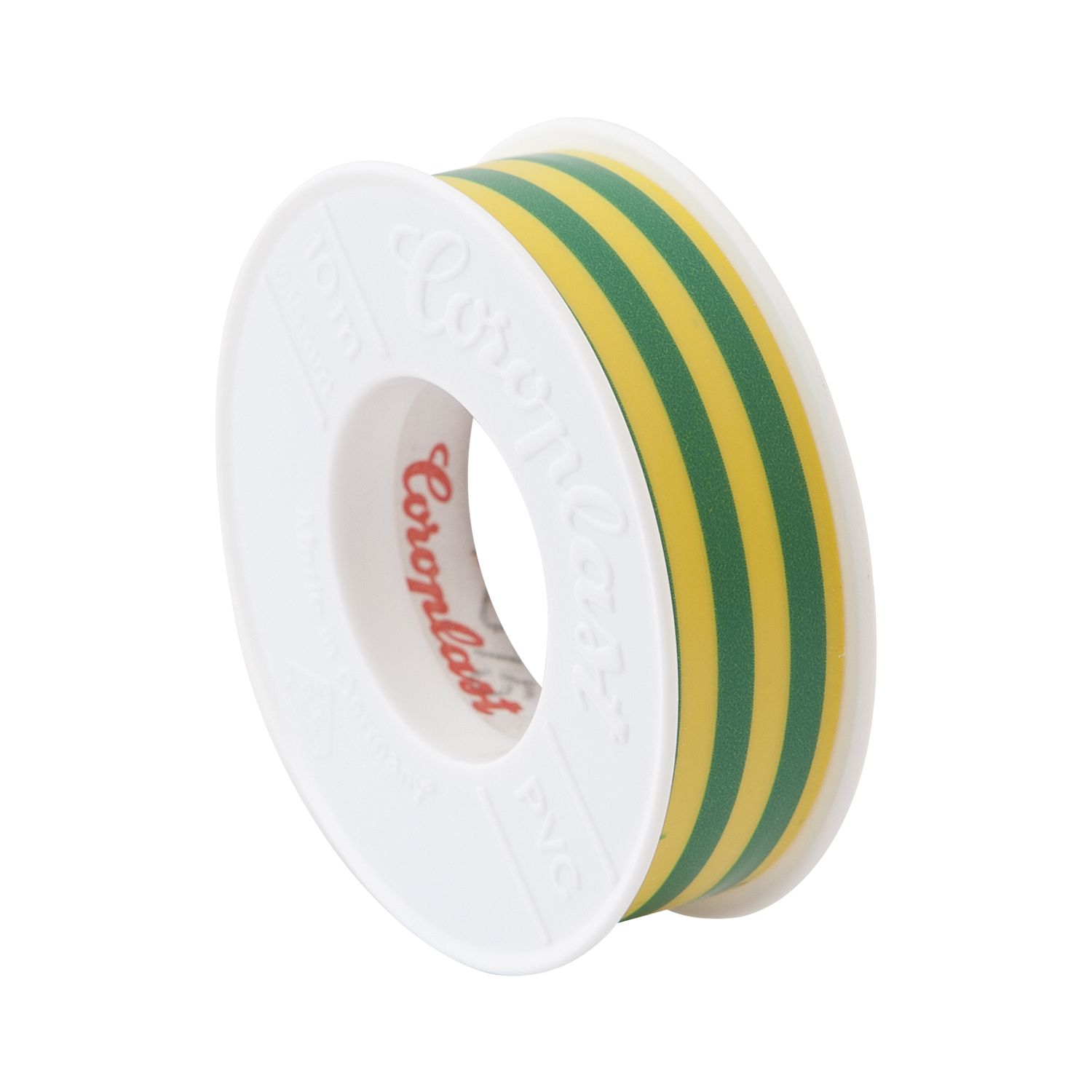Coroplast Isolierband 0,15x15mmx10m gelb/grün