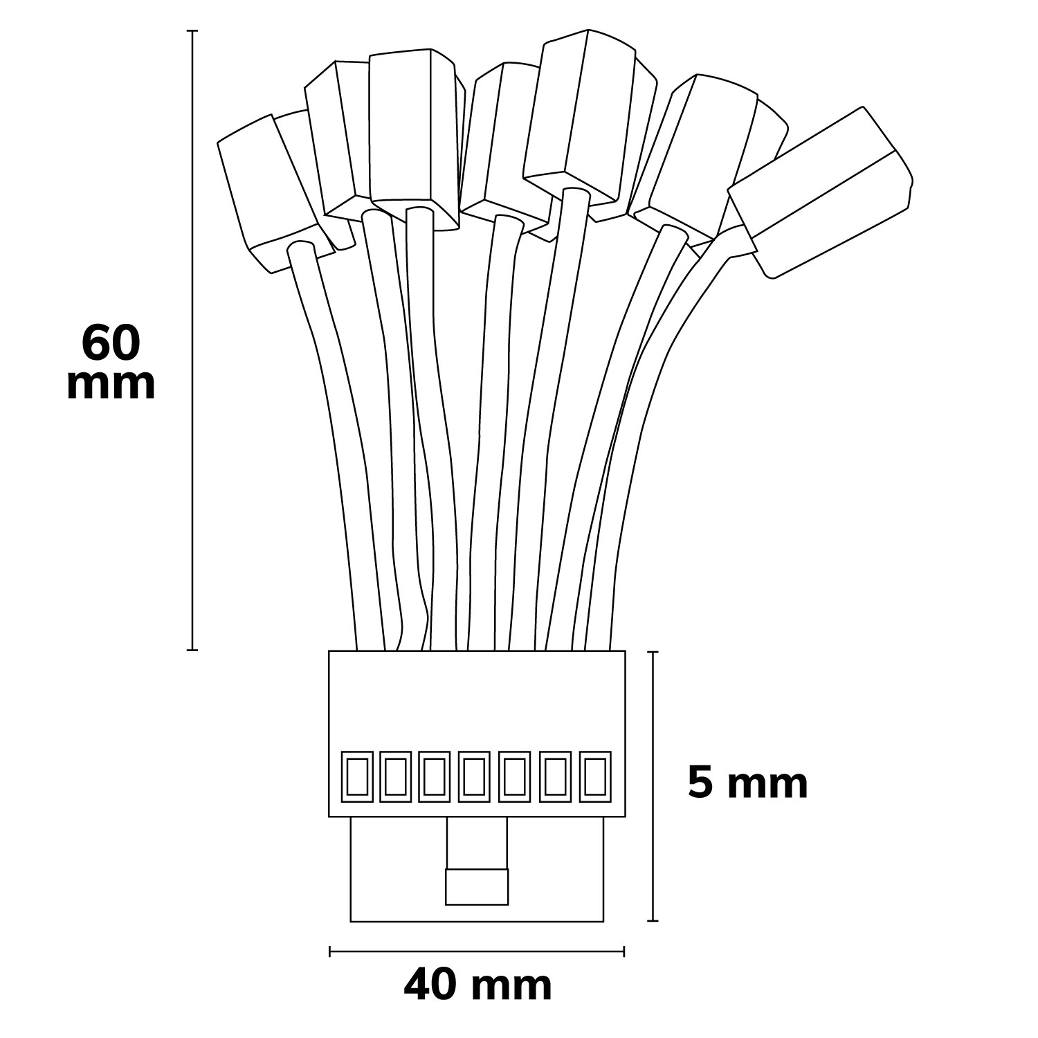 ISOLED FastFix LED Linearsystem R XL Einspeiseadapter 7-polig 15A