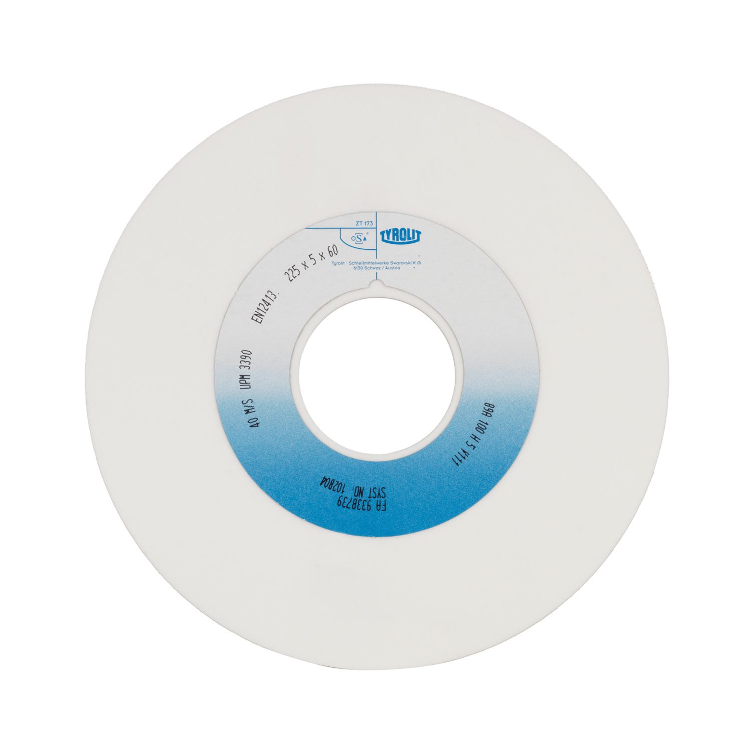 Tyrolit Sägeschärfscheibe Edelkorund 89A weiß Form 1 200 x10x 32 mm Korn 60
