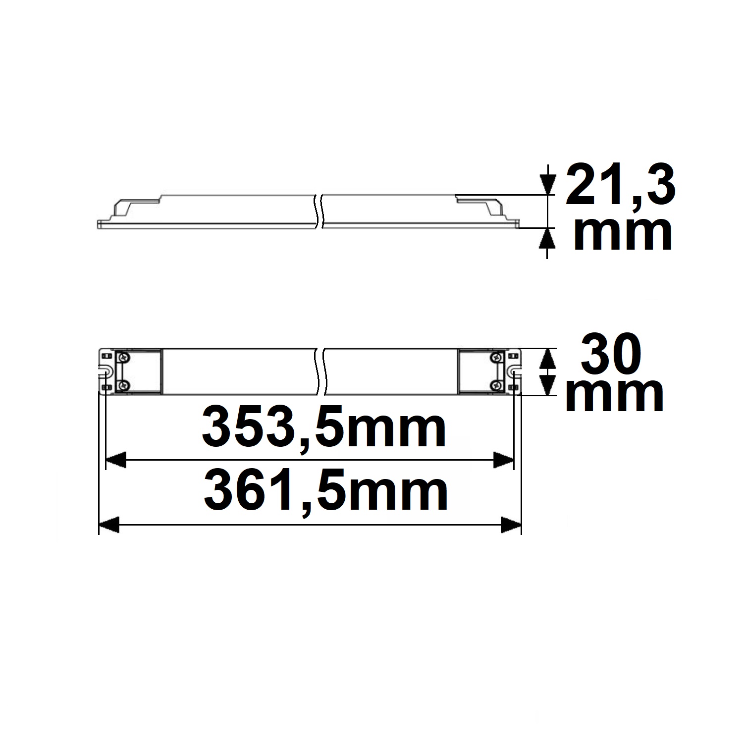 ISOLED LED CCT PWM-Trafo 24V/DC 0-60W 2 Kanal ultraslim Push/DALI-2 DT8 dimmbar SELV
