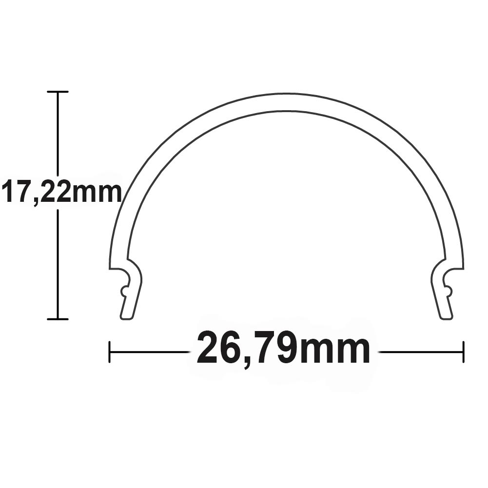 ISOLED Abdeckung COVER13 opal 200cm für SURF24(FLAT)/DIVE24(FLAT)