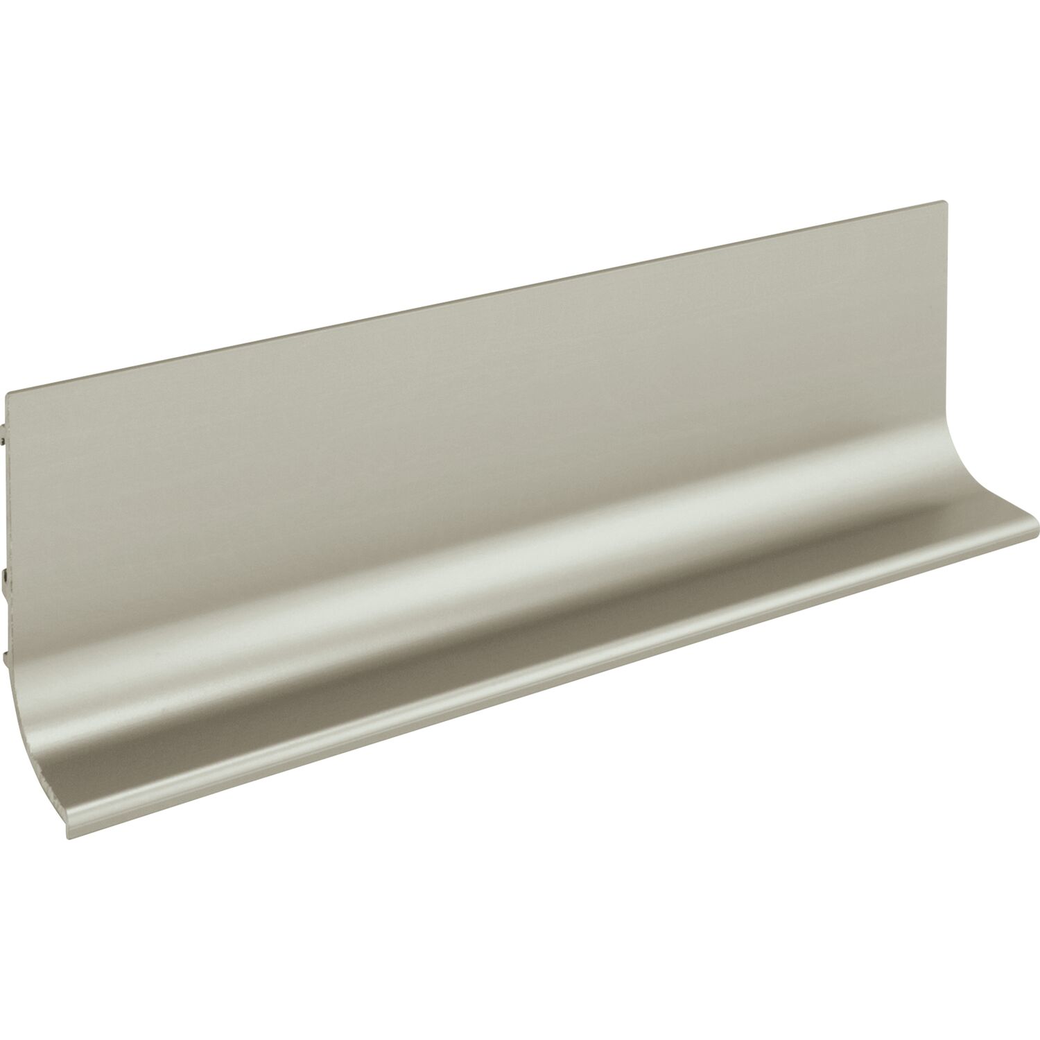ninka Griffmulde Aktor L-Profil horizontal, Länge 2500 mm, Aluminium Edelstahl Effekt