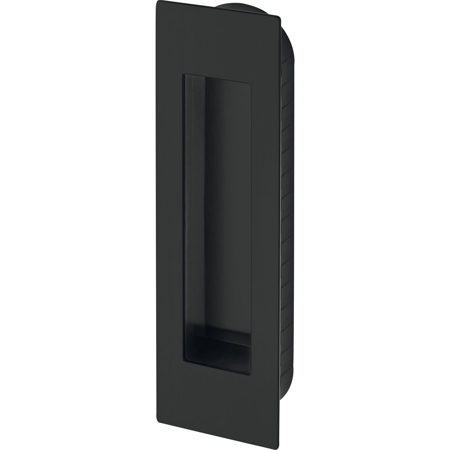MARCHESI Schiebetürmuschel eckig, 155 x 45 x 2 mm, Edelstahl schwarz