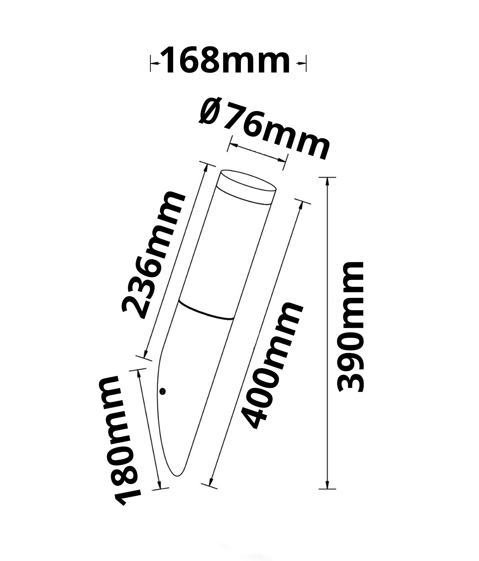 ISOLED Wandleuchte Edelstahl IP44 warmweiß inkl. E27 LED Leuchtmittel 9W