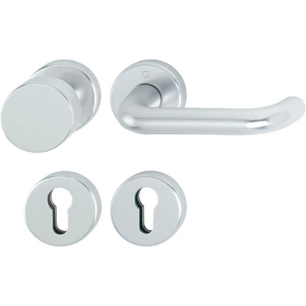 Hoppe Wechselgarnitur PARIS - auf Rosette, silber elox
