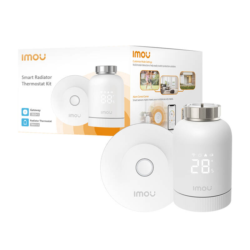 IMOU Heizkörperventil + 6 Adapter + Gateway ZigBee