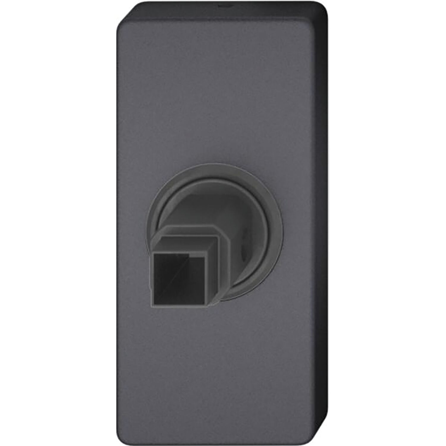 FSB FSB Fenstergriff Adapter-Rosette eckig, Aluminium schwarz matt