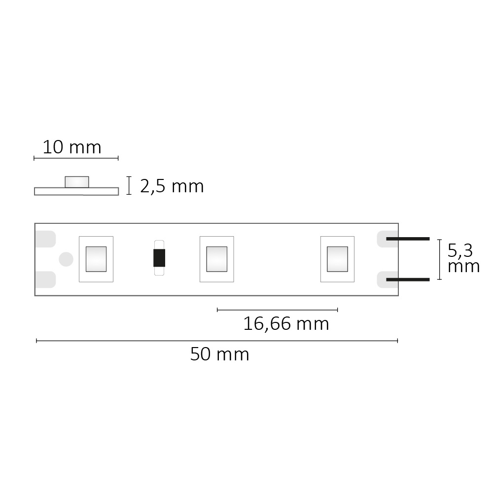 ISOLED LED SIL840 Flexband 12V DC 4,8W IP20 4000K 5m Rolle 60 LED/m