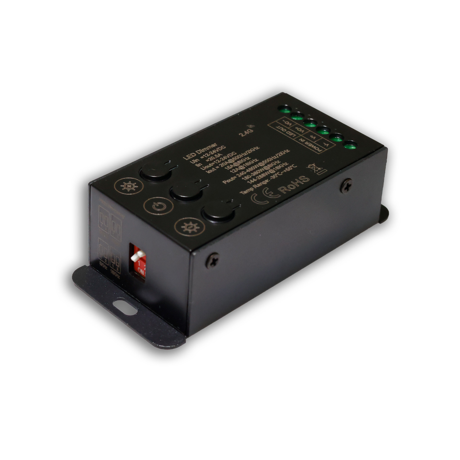 ISOLED Sys-Pro Funk Mesh Multi-PWM Dimmer mit Bedientasten 1 Kanal 12-24V DC 12-20A