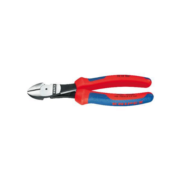 Knipex Kraft-Seitenschneider mit Feder DIN 5749 2K-Griff Länge 180 mm