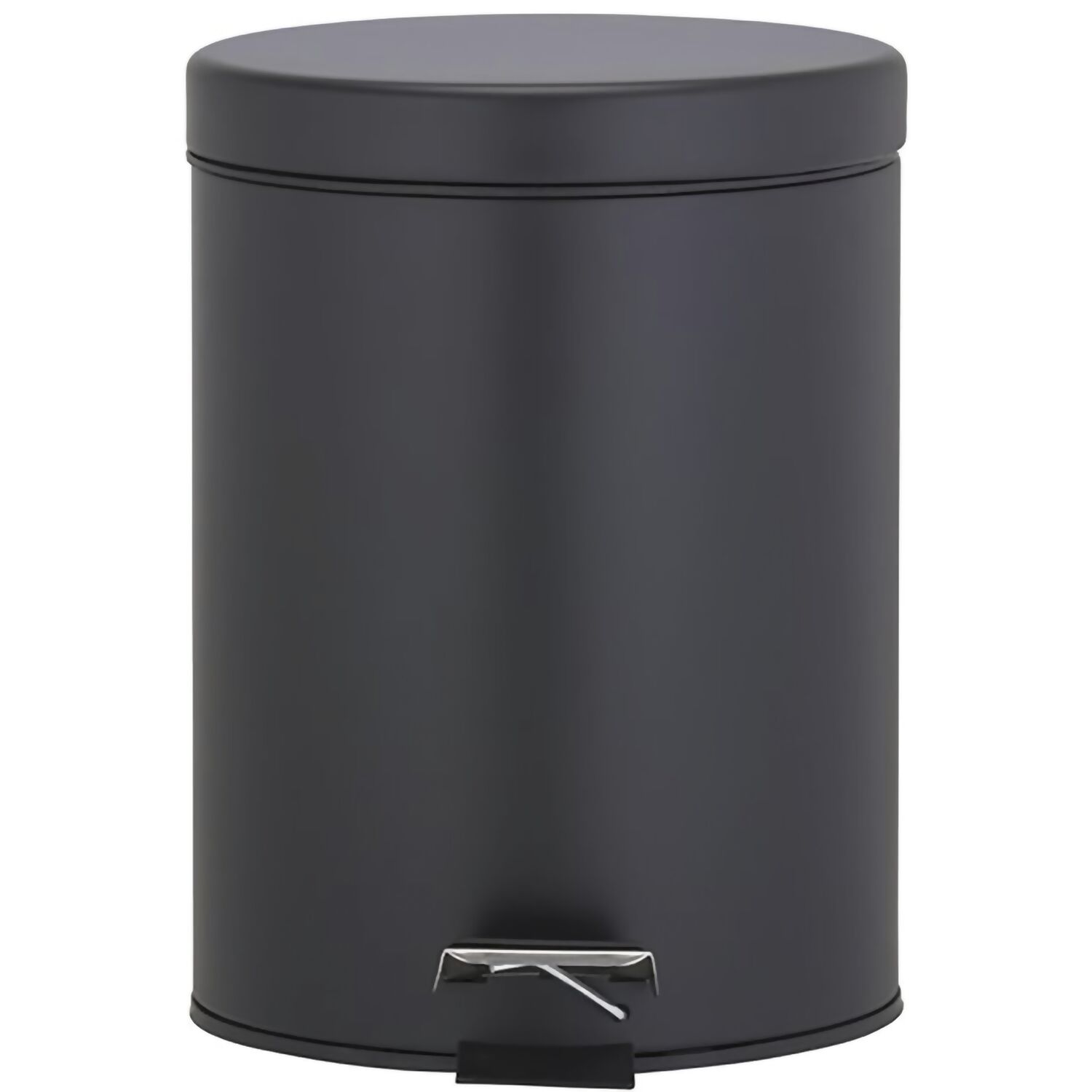 GEESA Treteimer Hotel 5 Liter Schwarz matt