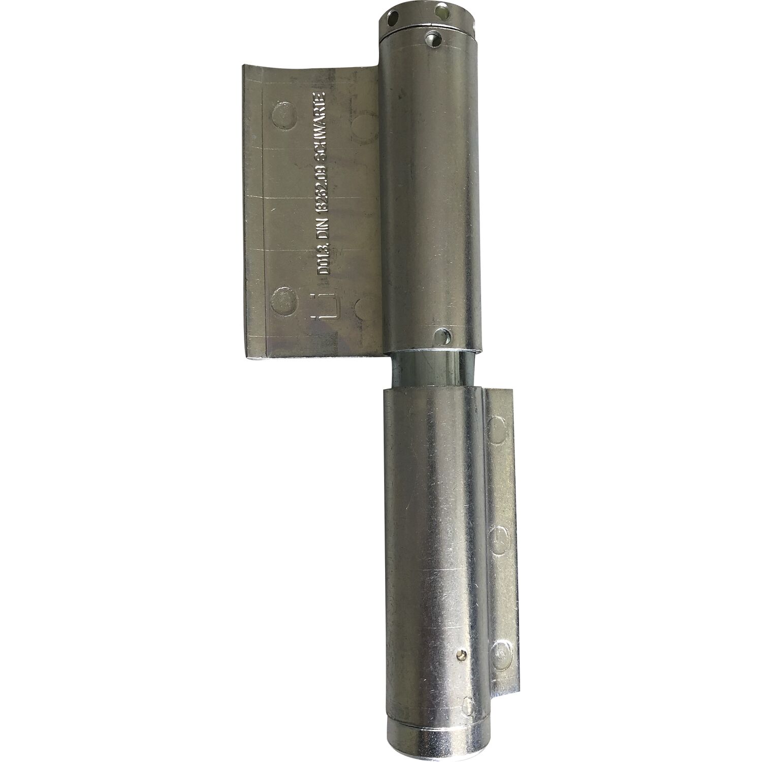 schwarte Federband zum Anschweißen, rechts, 29 x 180 mm, Stahl blank