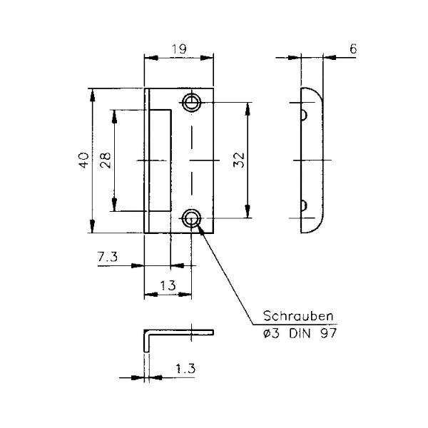Hekna Anschlagwinkel 321 Stahl