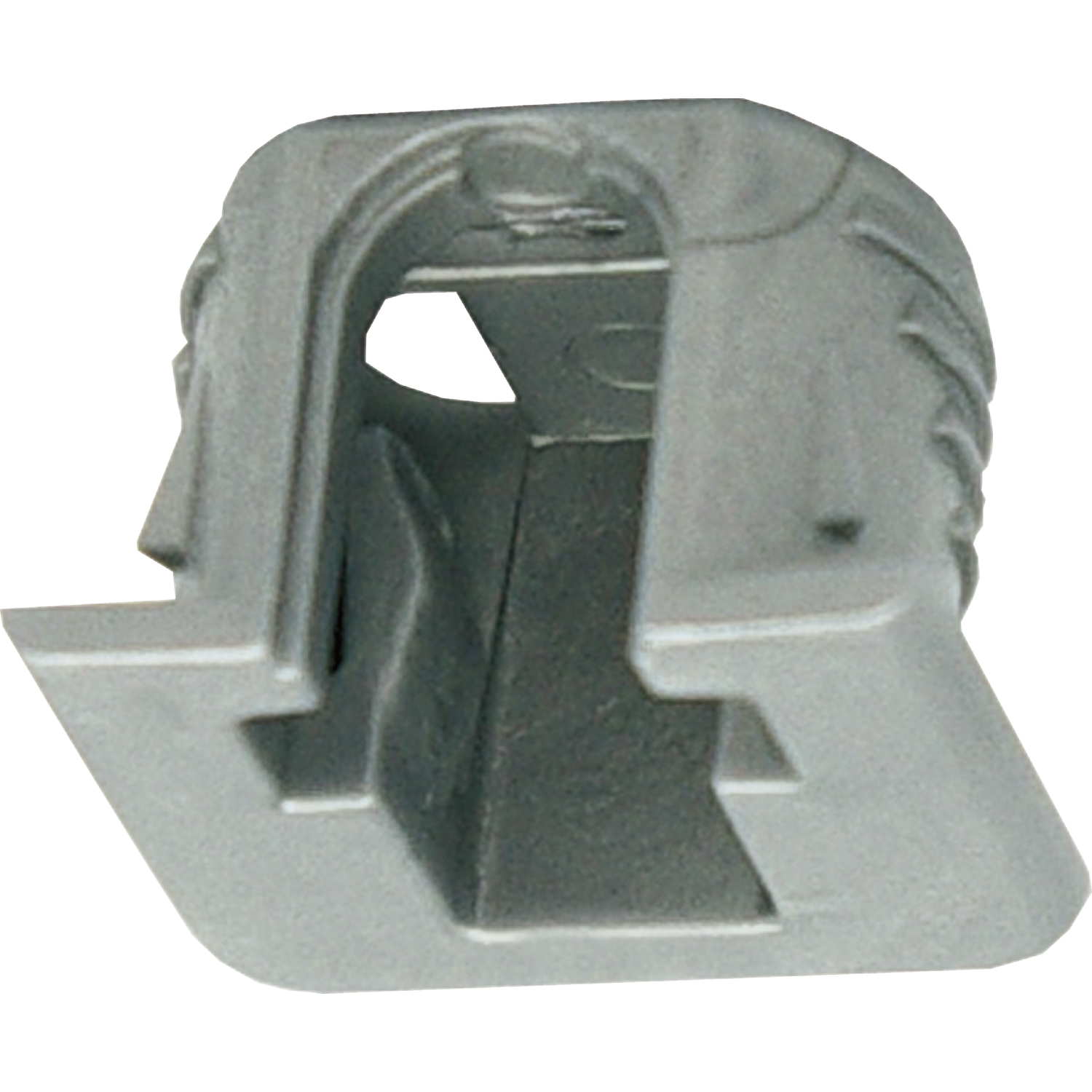 ninka Bodenträger FLIPPER zum Anschrauben, Bohr ø 15 mm, Kunststoff silberfarbig