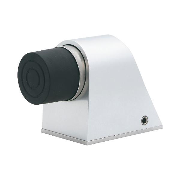 KWS Bodentürpuffer - Platte 55 x 80 mm, Höhe 70 mm, Alu Edelstahl-Effekt