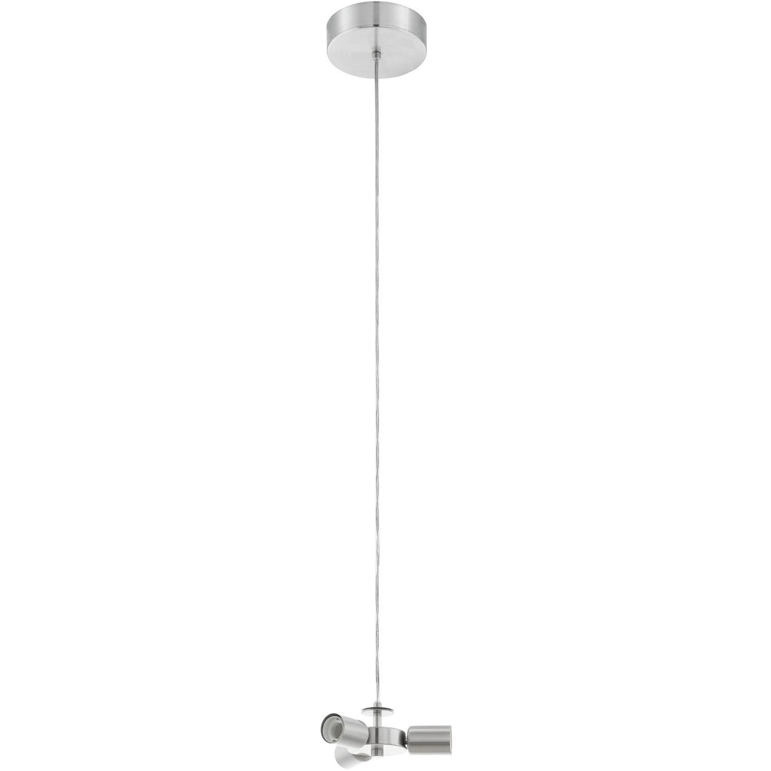 EGLO Leuchten Hängeleuchte Pasteri Pro 3xE27 ohne Schirm für Schirm 530mm nickel matt