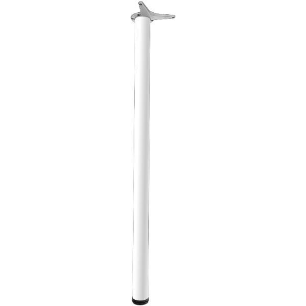 CAMAR Tischfuß rund 60 x 1100 mm Stahl weiß lackiert