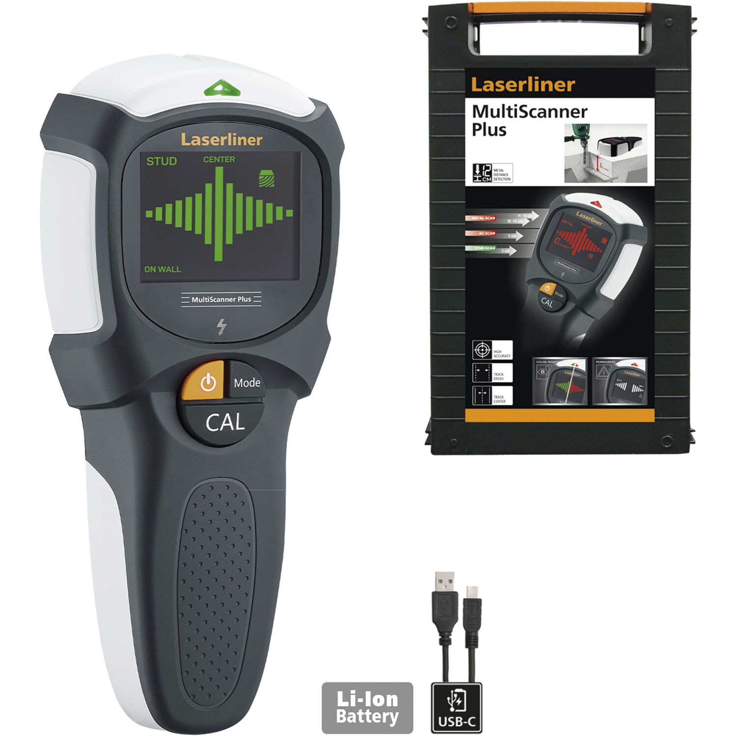 Laserliner Ortungsgerät MultiScanner Plus 3,7 V / 0,3 Ah (IEC) Li-Ion