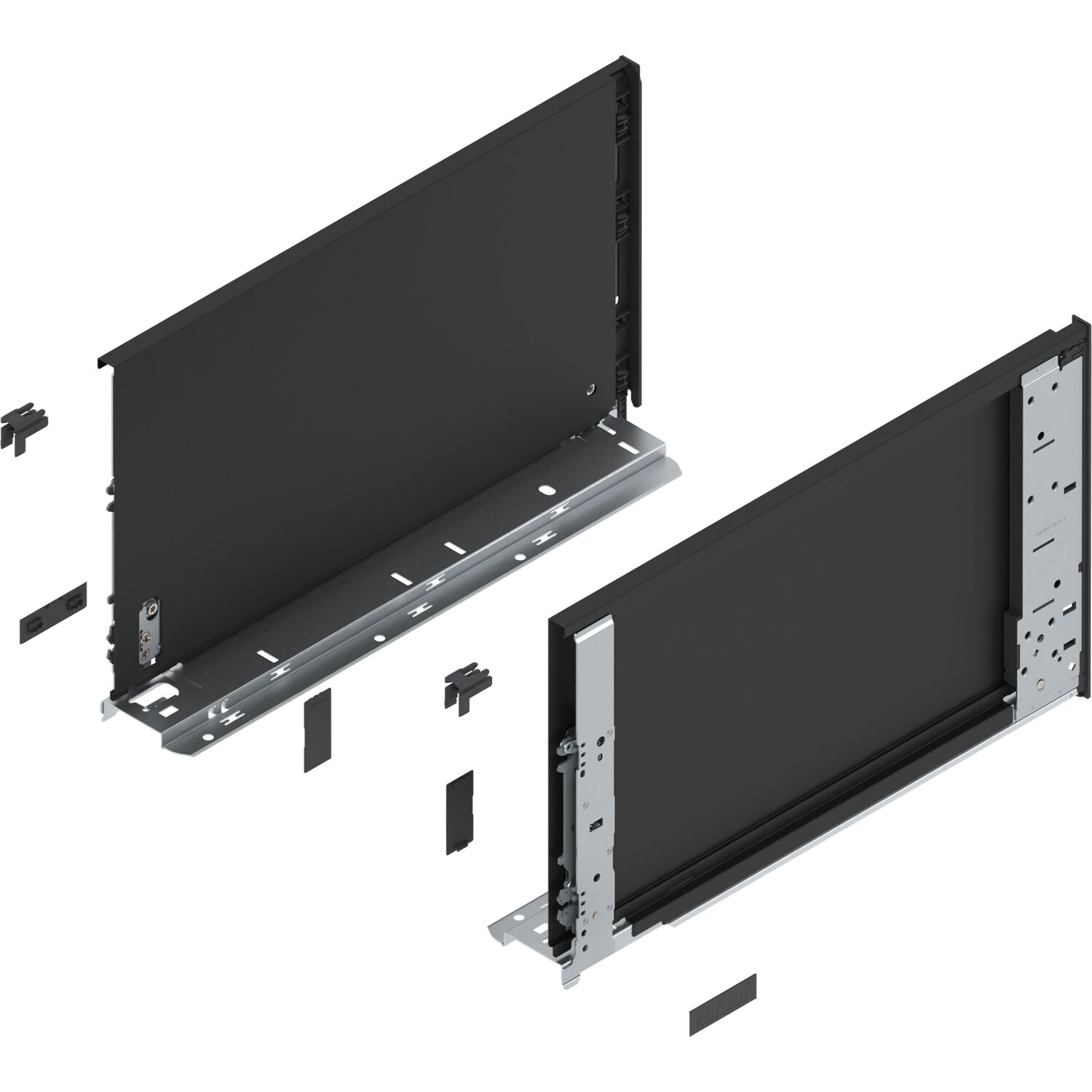 blum LEGRABOX special edition Innenzarge Höhe F, NL 400 mm, Carbonschwarz