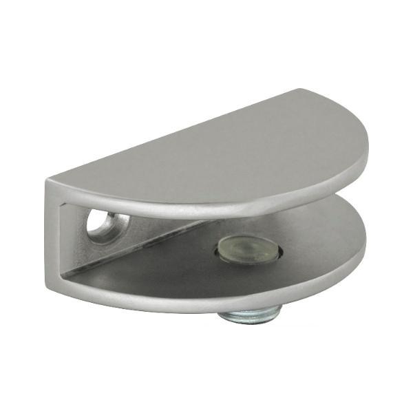 FONSEGRIVE Glastablar-Klemmträger Portici, Glas 4-8 mm, Zamak verchromt matt