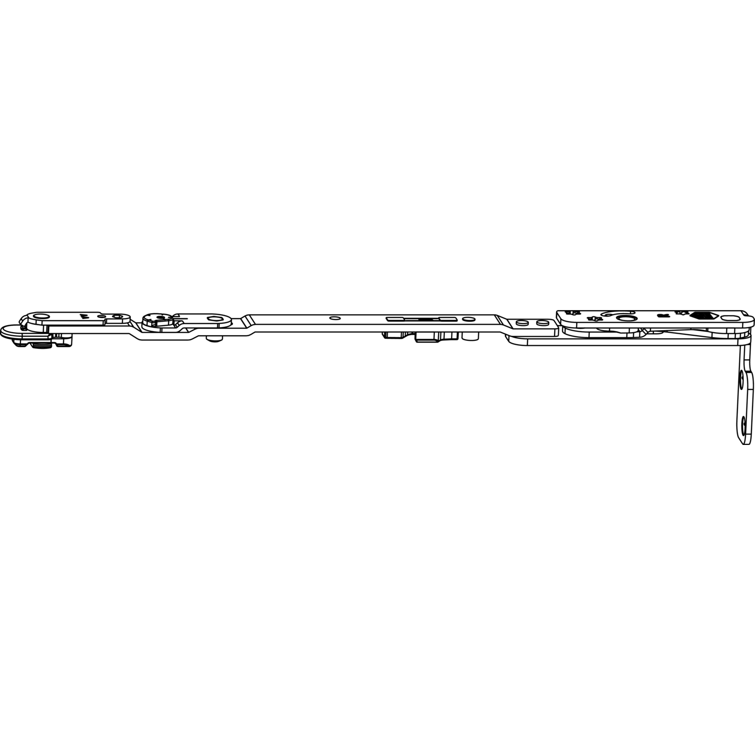 Maco #217643 MACO MM DK-Scherenarm POWER Sparlüftung 13V FT24 FFB 370-800 mm silber rechts
