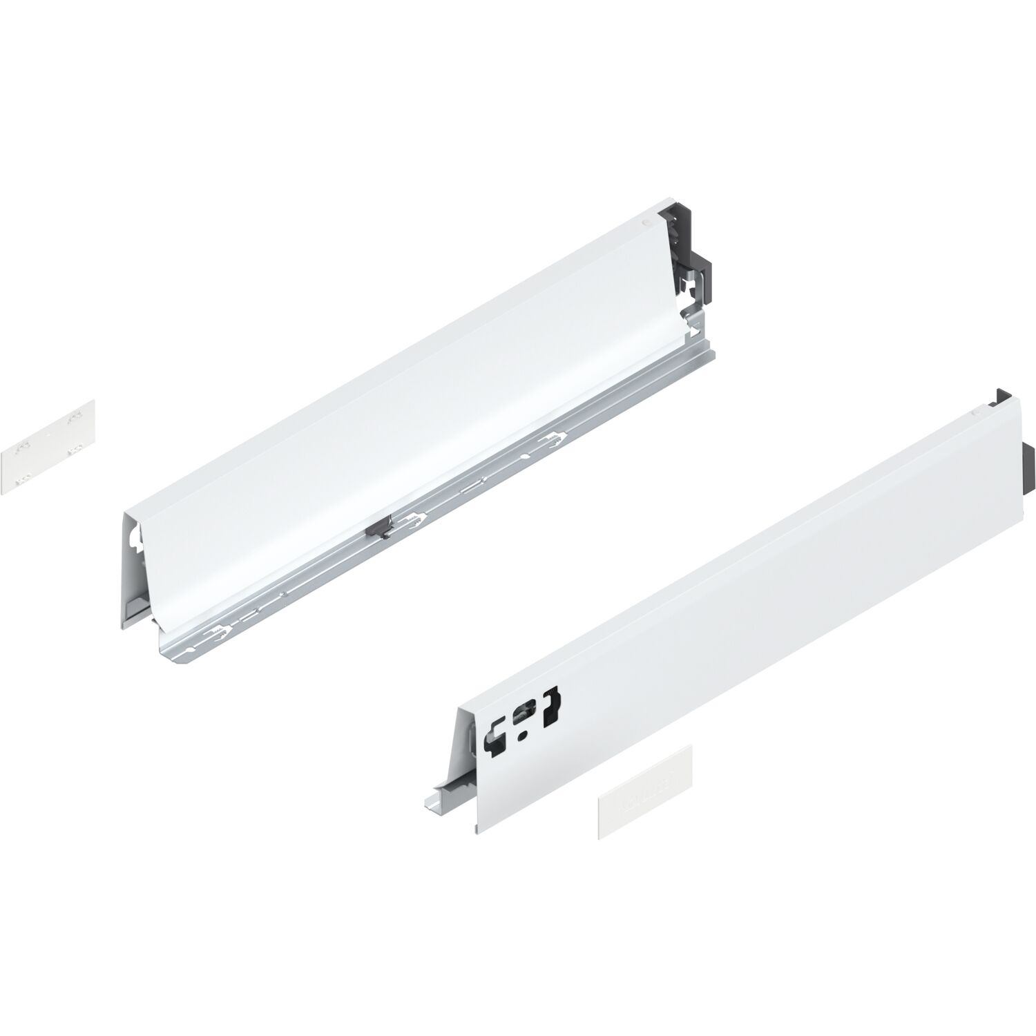 blum TANDEMBOX antaro Zarge Höhe M, NL 450, Stahl Seidenweiß ()