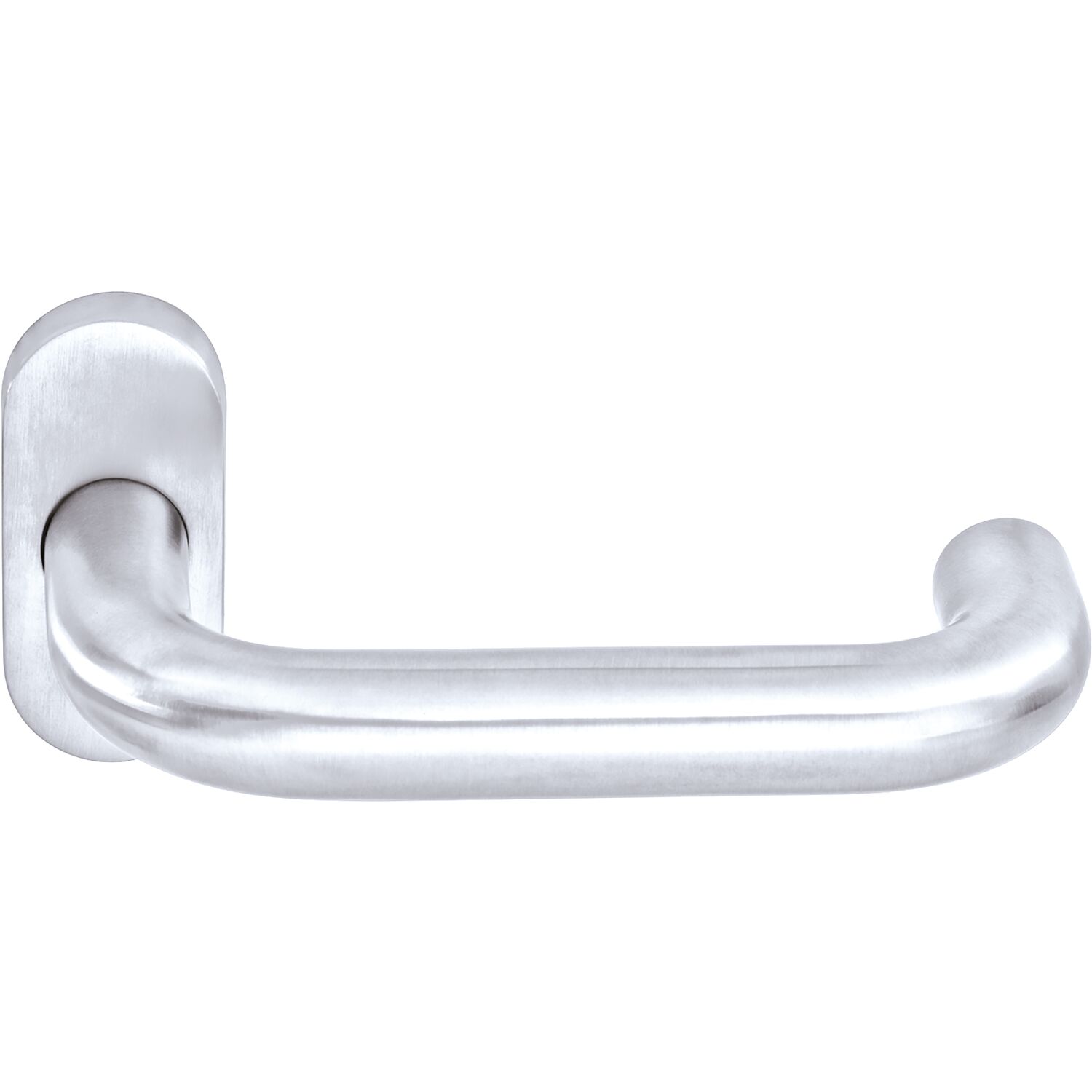 Ogro Drückerlochteil PREMIUM 8100 FS/6621 - mit Rosette, Alu silber eloxiert