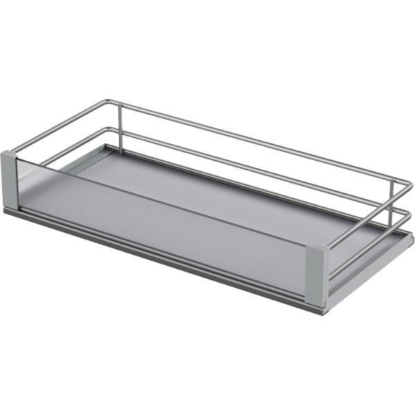 Vauth-Sagel VS SUB Side Ablage-Set Artline 90° KB 150 mm Silber/Weiß/Glas satiniert