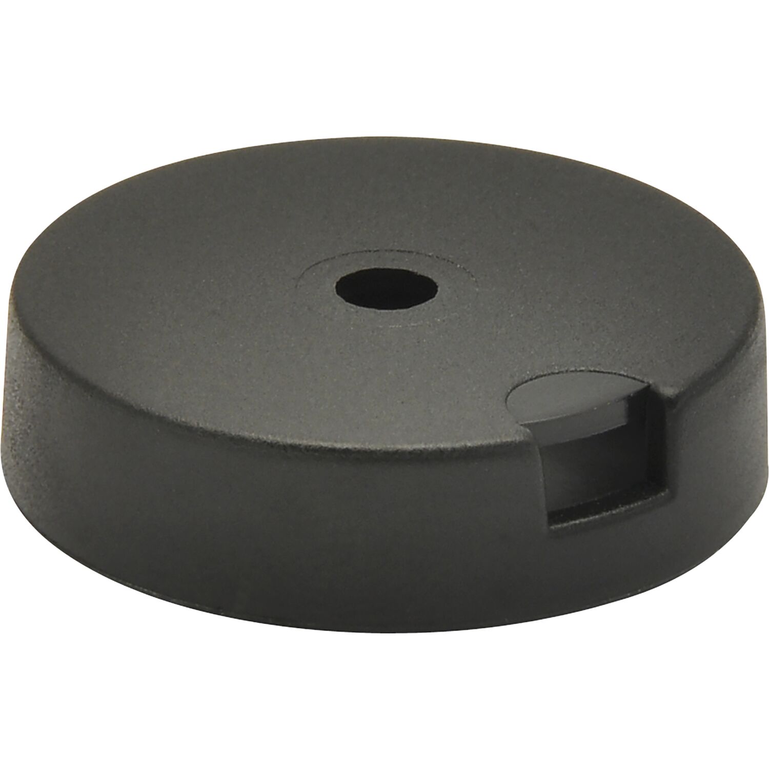 QuickClick Basisteil zum Anschrauben ø 25 mm, Höhe 7 mm, Kunststoff schwarz