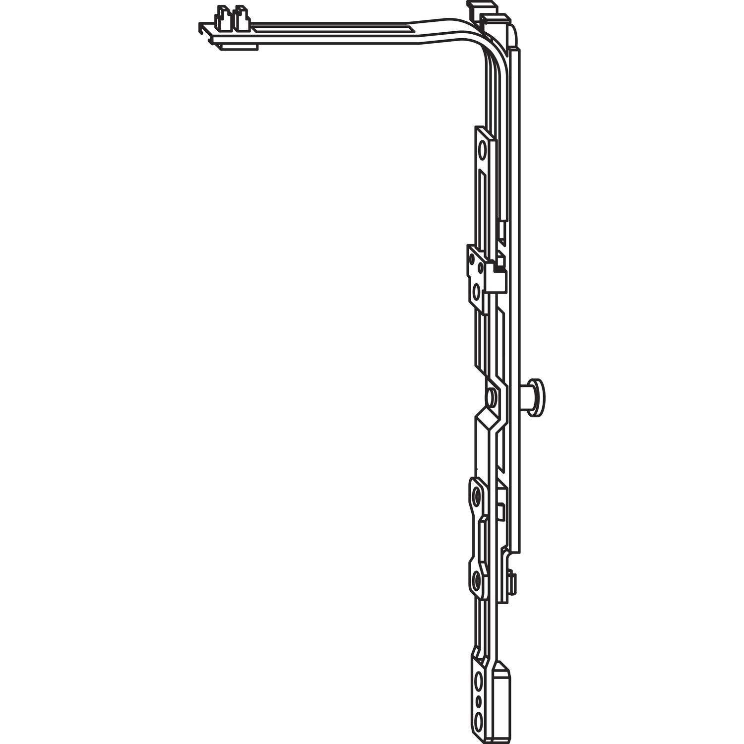 Roto ROTO NT/NX Eckumlenkung Axer 1P-Zapfen silber