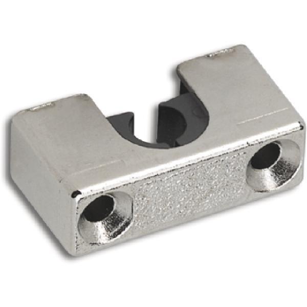 JuNie Stangenführung ø 6mm zum Aufschrauben Stahl vernickelt