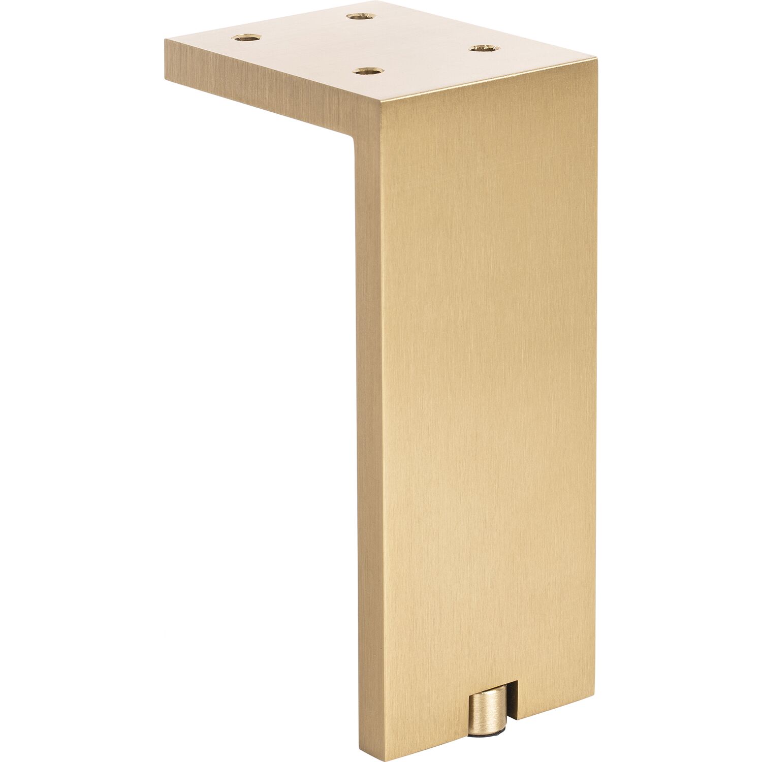 ninka Dekorfuß Fonda 150 x 10 mm, Länge 150 mm, Messing, dunkel gebürstst