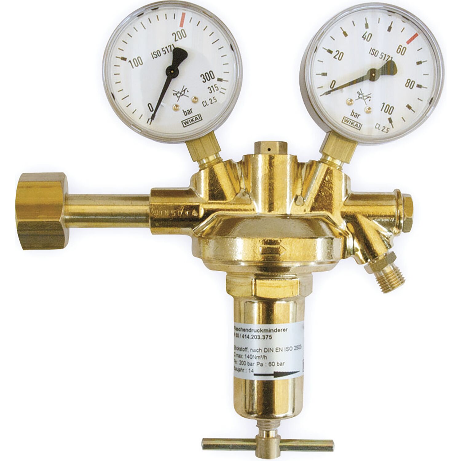 Air Liquide Druckminderer 60bar Stickstoff