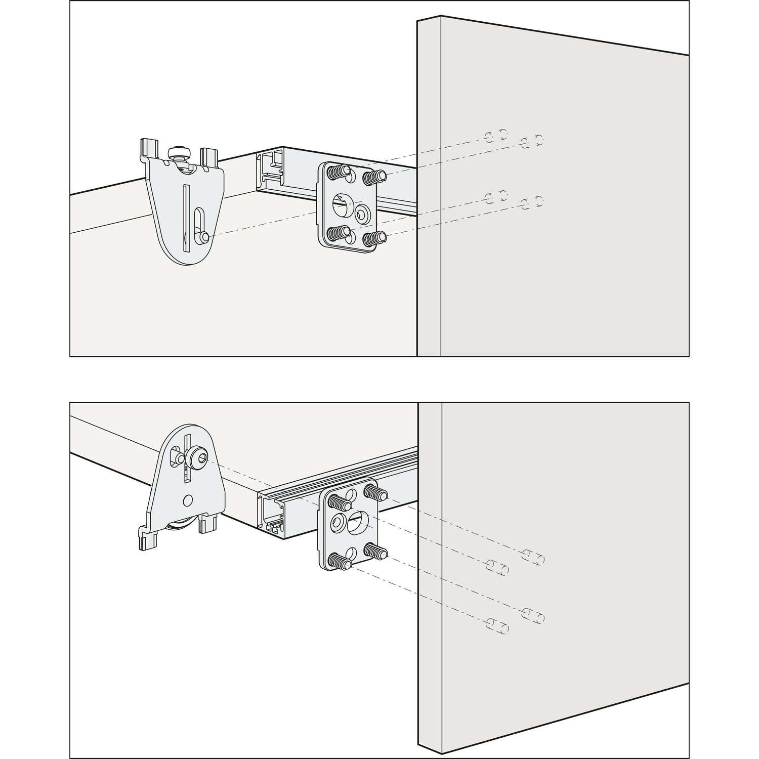 Hawa Regal - B H(SP) FS Beschlägegarnitur 1200x2000 1 türig
