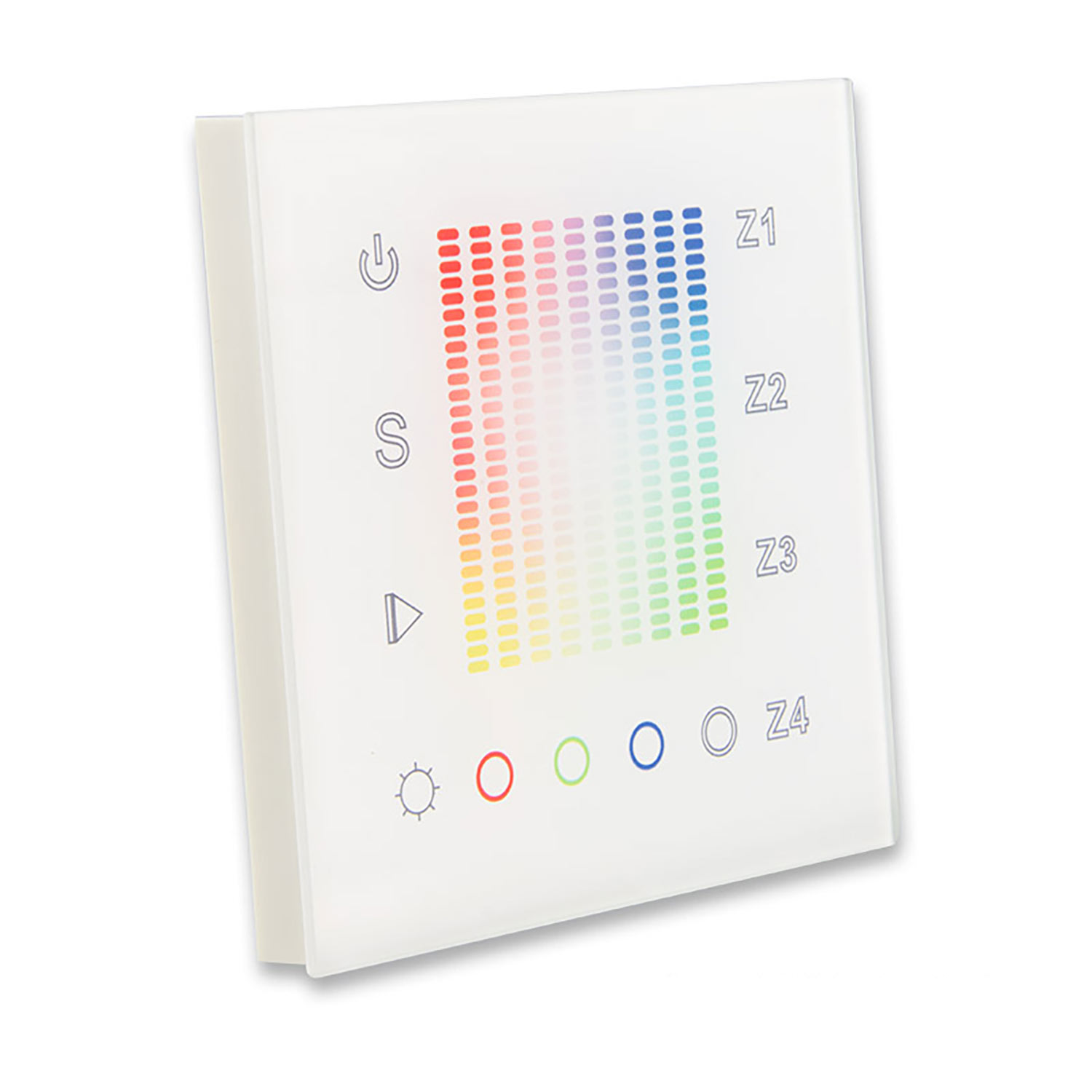ISOLED Sys-One RGB+W 4 Zonen Einbau-Touch-Fernbedienung 230V AC