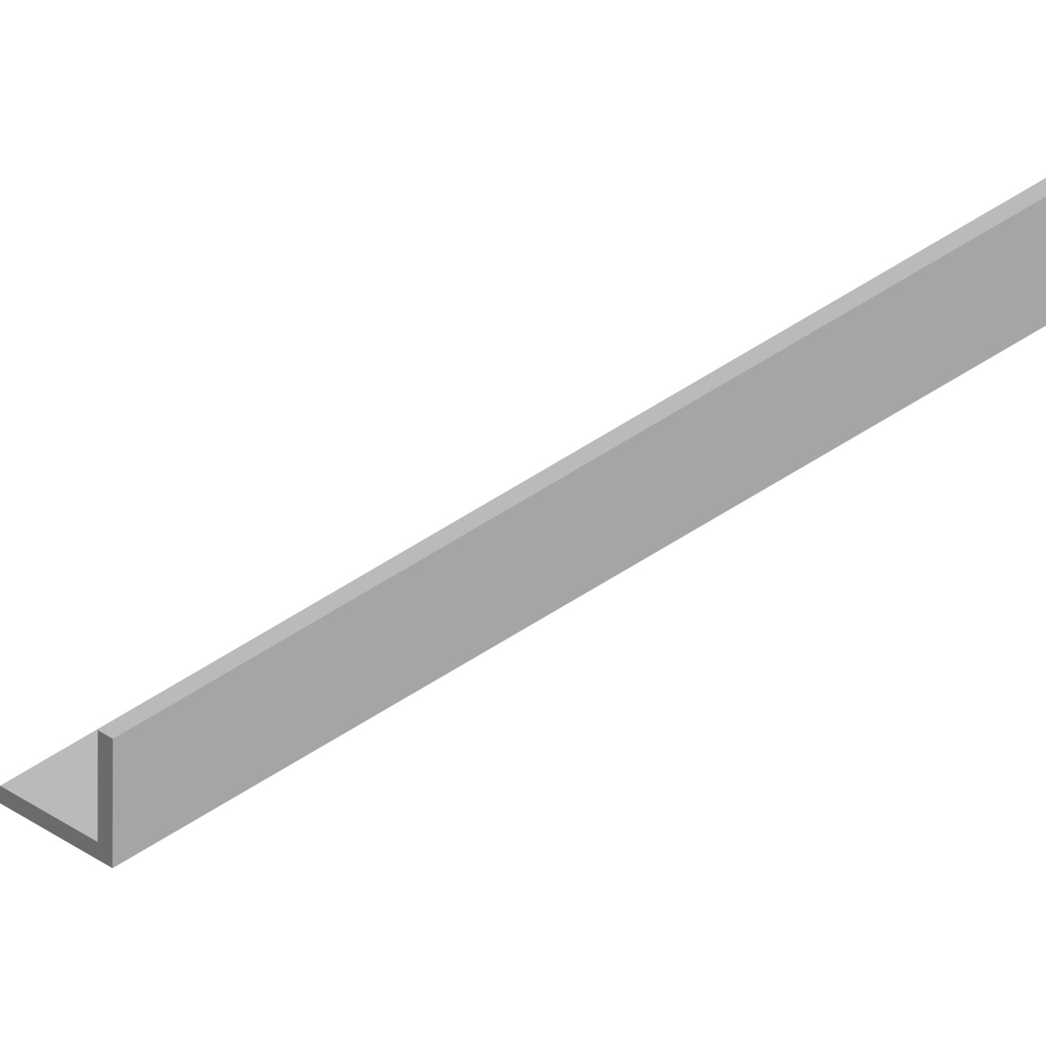 Cinetto PS23 Führungsschiene unten 6000 mm auf Maß, Aluminium eloxiert (250 mm)