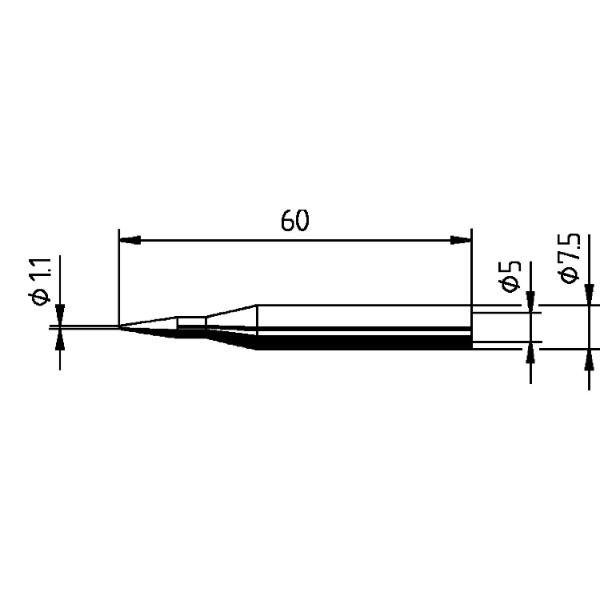 Ersa Lötspitze 0172BD Ersadur bleistiftspitz zu Multitip C25