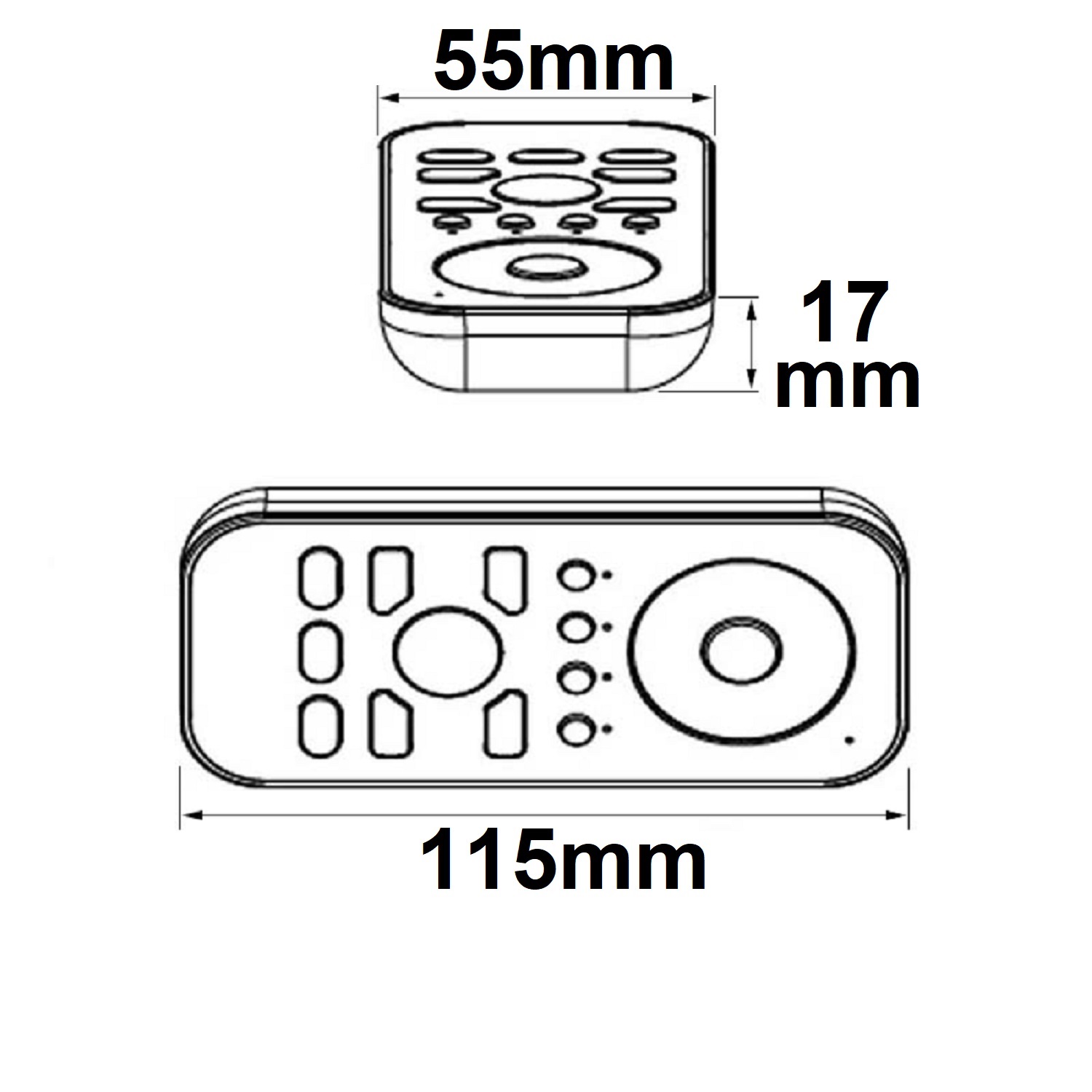 ISOLED Sys-One RGB+W 4 Zonen Fernbedienung Multifunktion
