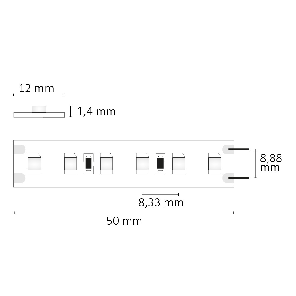 ISOLED LED HEQ830 Flexband Classic 24V DC 16W IP20 3000K 5m Rolle 120 LED/m