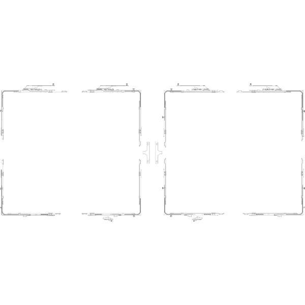 GU -966 PSK mZ Grundkarton Schere, Versatz 13 mm, rechts, Schema C