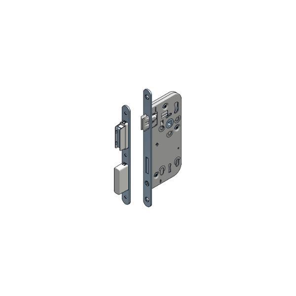 Grundmann WG Magnetfallenschloss 300RNM Keilbart mit Schließblech,DM 50,VK 8,5,Sperre 110