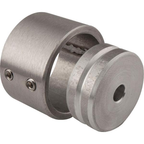 Wandscheiben 2-teilig 26 mm Edelstahl geschliffen
