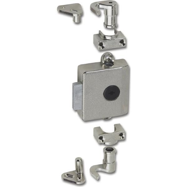 JuNie ASS 7781 Zylinder-Drehstangenschloss Dornmaß 40mm Zamak vernickelt