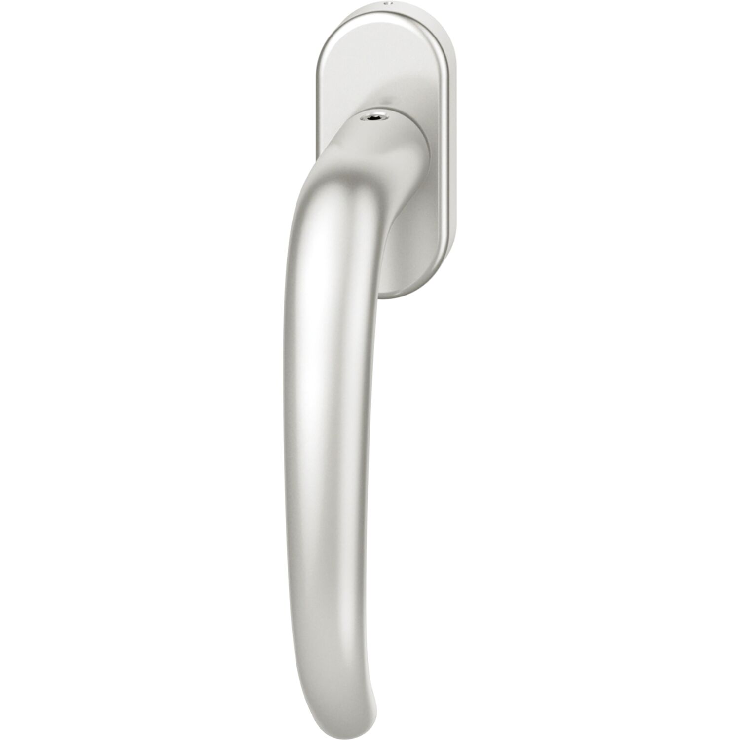 FSB FSB Fenstergriff 34 1023 ovale Rosette, Aluminium silber eloxiert
