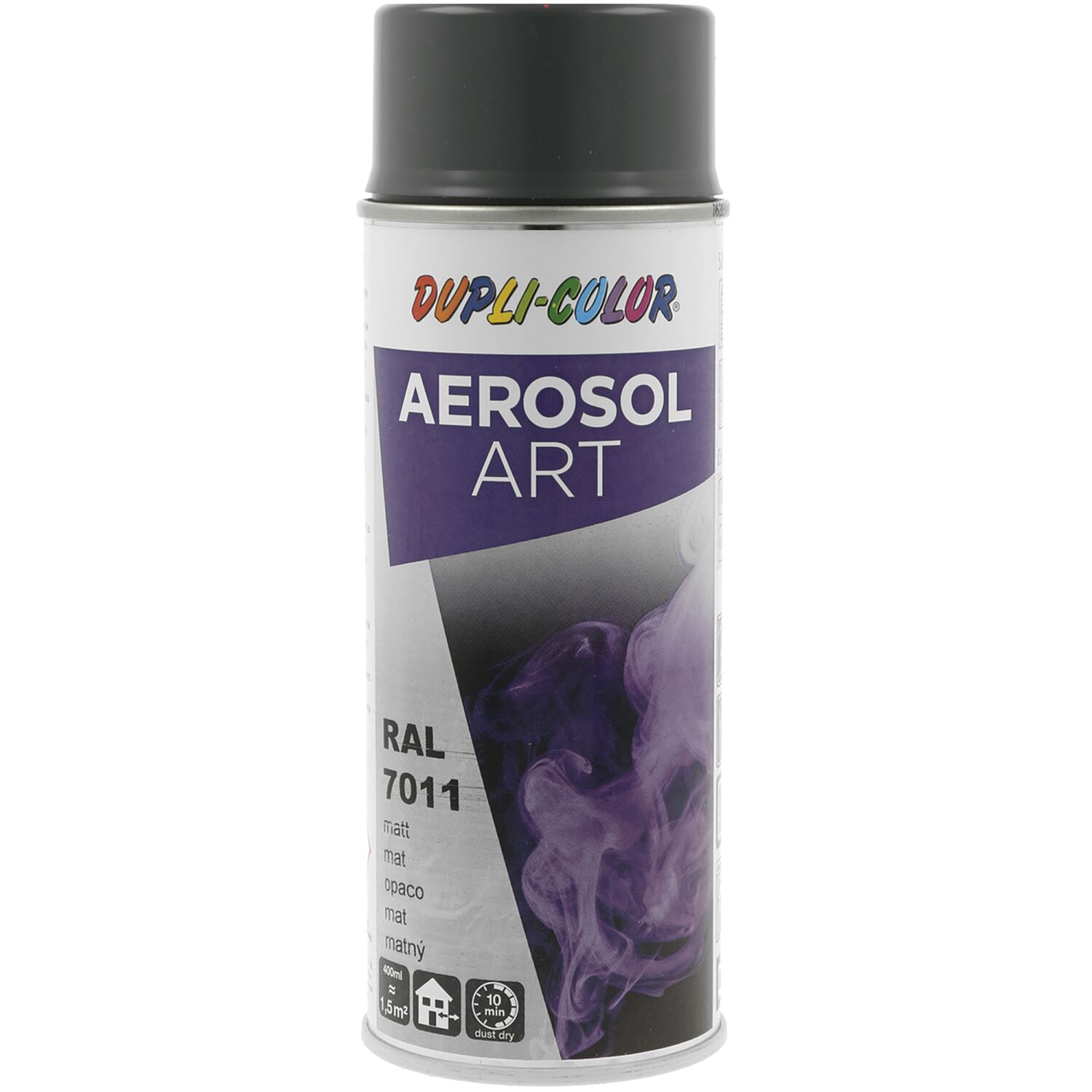 Dupli-Color Lackspray Aerosol Art 400ml eisengrau matt / RAL 7011 (400 ml)