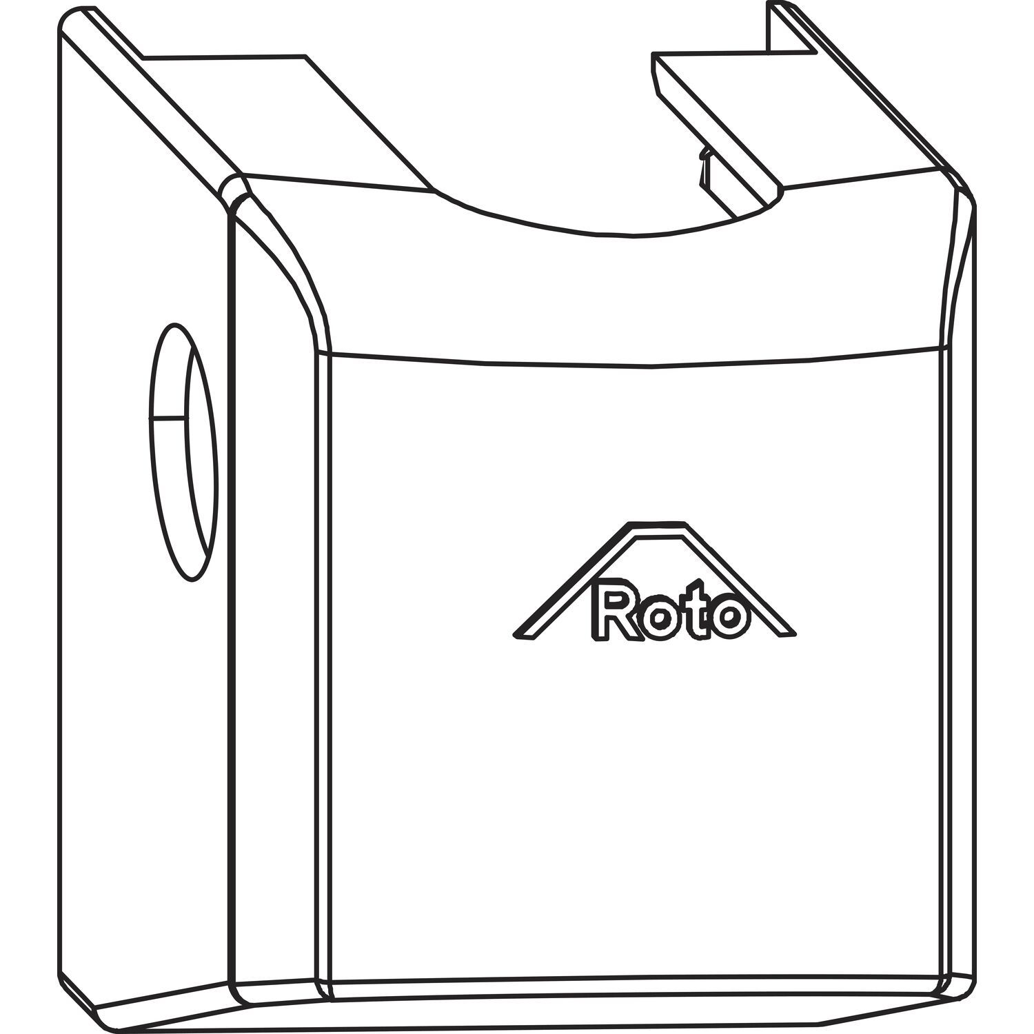Roto ROTO NX Abdeckkappe Ecklager P PVC R07.2 weiß