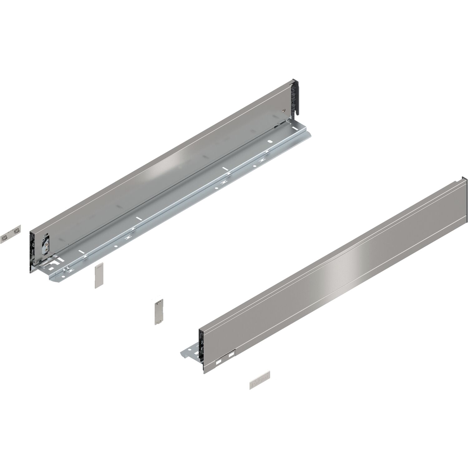 blum LEGRABOX pure Zarge Höhe M, NL 650, INOX (Anti-Fingerprint)