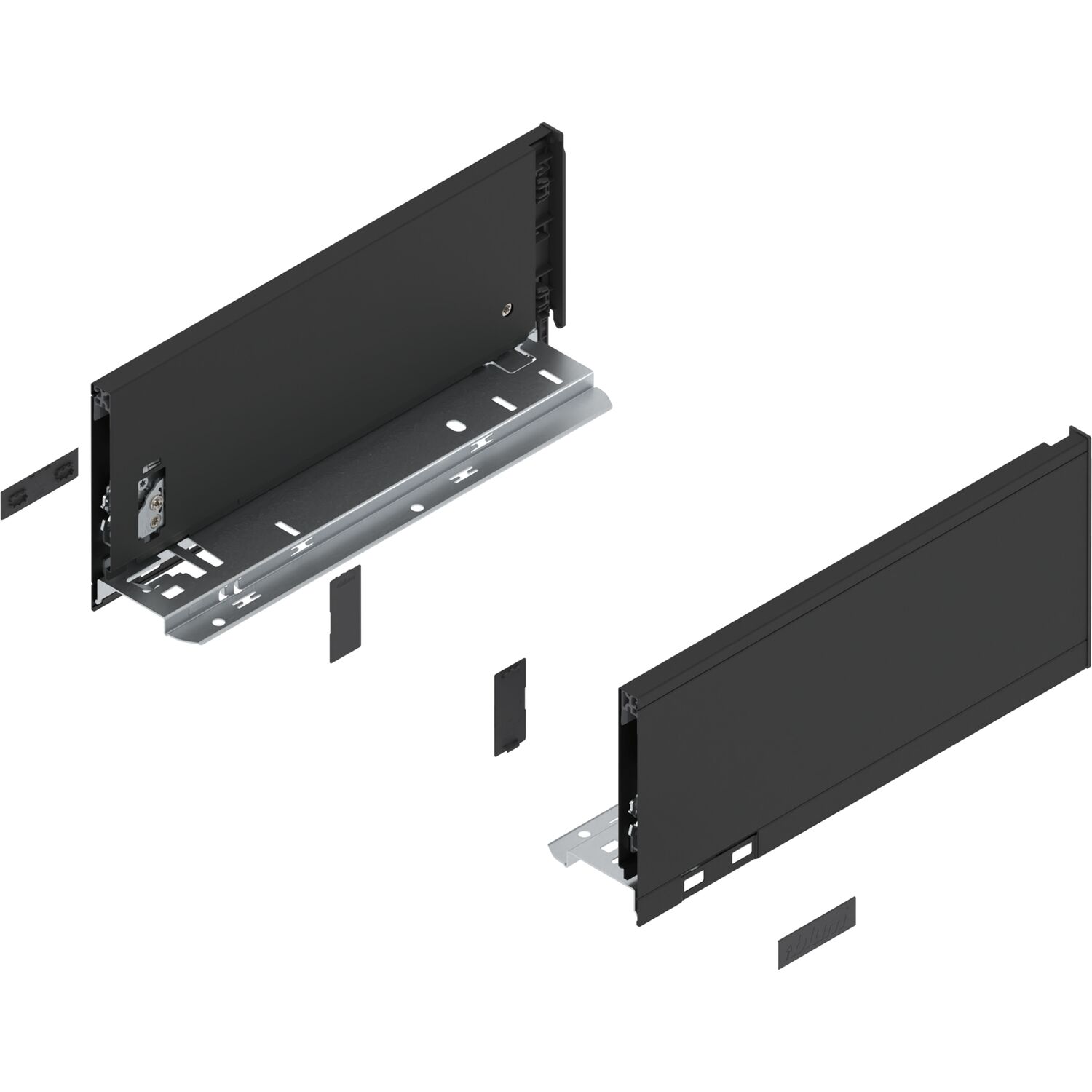 blum LEGRABOX pure Zarge Höhe K, NL 300, Carbonschwarz-matt