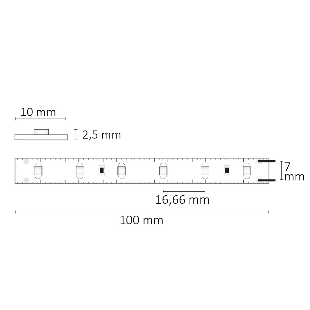 ISOLED LED SIL842 Flexband 24V DC 2,4W IP20 4200K 10m Rolle 60 LED/m
