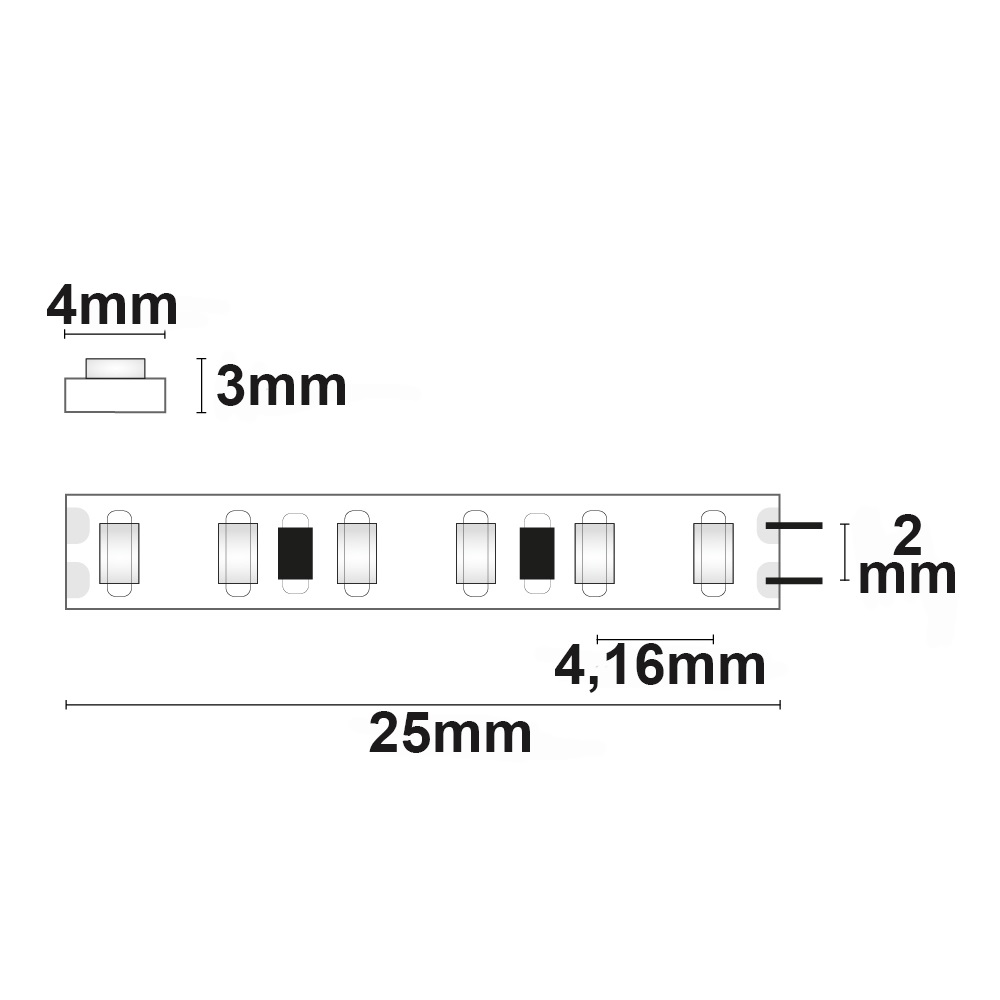 ISOLED LED CRI930 MICRO Linear Flexband 24V DC 6W IP20 5m Rolle 240 LED/m